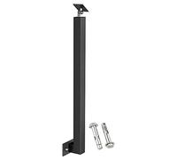 WAHHWF Ringhiera Scale Nero balaustre per Scala Interno Esterno, Ponte Metallo Piazza Colonna di Mandrini di balaustre Parti Decorative della Scala, 70 75 80 85 90 95 100 110 120 130 cm