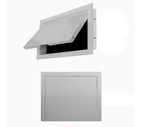 WAHHWF Sportello Ispezione Pannello di Accesso a Scomparsa con Cornice in Alluminio, Porta di Accesso 8x12 12x16 20x24 Pollici, sportello di ispezione ad Apertura a Pressione(Gray,6x6in/150x150mm)