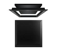 WAHHWF Sportello Ispezione Porta di ispezione Metallica Nera Bianca Grigia, Pannello di Accesso al soffitto con Viti, Personalizzabile, Porta di Accesso Facile da installare(Black,6x6in/150x150mm)