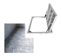 WAHHWF Sportello Ispezione Porte a Scomparsa Personalizzabili, Porta Rettangolare per Scale per ripostigli seminterrati, Pannello d'ingresso in Acciaio con Maniglia(20x20 inch)