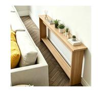 WAHHWF tavolo consolle dietro divano Console sottile dietro il divano Tavolino da salotto compatto in legno adatto a spazi ristretti, lunghezza 31,5" (80cm)(Light Walnut,31.5x3.9x25.6″/80x10x65cm)