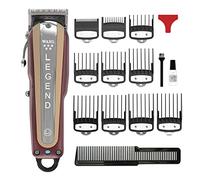 WAHL 5 Star Cordless Legend, tagliacapelli professionale, kit per taglio capelli professionale, leva conica regolabile, lama per crunch, lame a cuneo, senza fili, forniture per barbieri, rosso