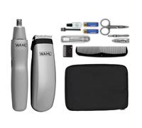Wahl 9962-1816 Kit da Viaggio | Kit compatto, rifinitore per naso/orecchie lavabile, custodia da viaggio morbida al tatto, perr la cura personale, a batteria