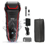 Wahl Clean and Close Plus, rasoio elettrico da uomo, rasoio elettrico da uomo, rasatura per barba, rasoio viso, lamina flessibile, trimmer di precisione, completamente impermeabile, facile da pulire,