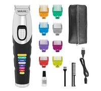Wahl Colour Trim - Tagliabarba innovativi pettini di Guida codificati a Colori, 240 Minuti di Funzionamento, Caricatore USB, Ideale per Palestra e Viaggi, Lame affilate di precisione
