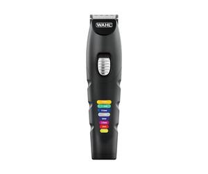 Wahl Colour Trim Advanced Multigroomer con 8 pettini codificati per colore | 4 testine intercambiabili lavabili per orecchie, naso e sopracciglia, a doppia lamina