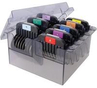 Wahl Detachable Stainless Steel Attachment Combs, 3mm - 25mm, #1-8, Prime Series, Acciaio Inox, Resistente alla ruggine, Accessori, Nero