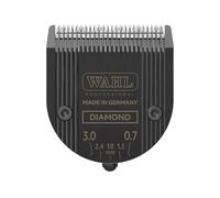 WAHL Diamond Blade, 0.7-3 mm, affilatura di precisione, rivestimento in carbonio, lame di ricambio per tagliacapelli, superficie resistente all'usura, aggancio a scatto, nero, Kuno, Genio, Chromstyle