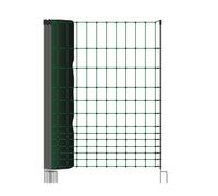 WAHL-FENCE Rete per pollame, alta 110 cm, 50 m, doppia punta 15 pali neri, non elettrificabile
