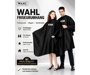 WAHL Friseurumhang Impermeabile 135 x 150 CM Nero