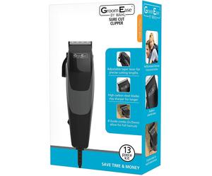 Wahl GroomEase Set Regolabarba Per Uomo Nere, Trimmer Rasoio Con Pettini 1-8