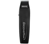 Wahl Groomsman Battery All-in-One, rasoio a batteria tutto in uno, multigroomer per uomo, regolabarba, regolabarba per uomo, set per la cura e rifinitura del corpo, 3 testine intercambiabili, nero