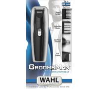 Wahl GroomsMan Kit Rasoio Regolabarba Trimmer Elettrico Ricaricabile