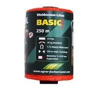 WAHL-Hausmarke Basic - 250 m - arancione 3 Niro 0,20 mm - filo a trefoli stabili