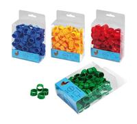 WAHL-Hausmarke Copele Anelli di pollo da 16 mm per il ritaglio blu, giallo, rosso, verde nessuna dimensione rosso