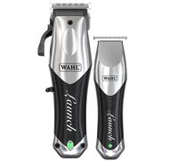 Wahl Launch Combo - Set da Barbiere Senza Filo - Motore Rotativo ad Alta Velocità - Design Ergonomico Leggero - Testine a Cono e Lame Amovibili per Sfumature - Strumento per Taglio Professionale