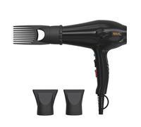 WAHL PowerPik 5000 Hairdryer, Asciugacapelli per capelli afro, con beccuccio, capelli afro-caraibici, tre impostazioni di calore, asciugatura anti-crespo