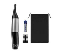 Wahl Precisione, trimmer per orecchie, naso e sopracciglia, doppia lama di precisione, testina di taglio verticale, trimmer completamente lavabile, 5 lunghezze di taglio, funzionamento a batteria