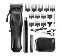 Wahl Rapid Clip Tagliacapelli cordless litio con rifinitore naso/orecchie | Ricaricabile con USB, leva di regolazione, uso domestico, impugnatura ergonomica, autonomia di 120 minuti