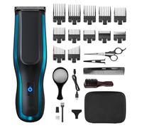 WAHL Self Clip 360 Kit tagliacapelli - Tagliacapelli automatico, senza fili, nero, 10 pettini, ricarica USB, batteria a lunga durata, autopulizia, lame risciacquabili, impugnatura facile, leggero