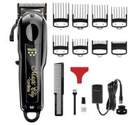 Wahl Tagliacapelli professionale senza fili Black Magic Clip da barbiere, utilizzato per tutti i tipi di capelli, rimozione di massa, motore aggiornato, tagli lisci, tecnologia Crunch Blade Technology