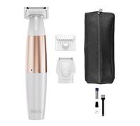 WAHL Trim & Shave, rasoio per donne, rifinitore per donne, depilazione, zona bikini e ascelle, depilazione delicata, cura versatile, senza fili, adatto ai viaggi, bianco