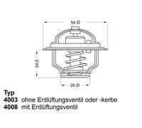 WAHLER 4008.74D Termostato, refrigerante