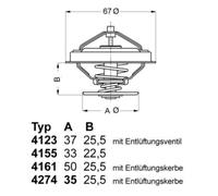Wahler Termostato Liquido Con Guarnizione 82°C Per Audi A8 4274.82D