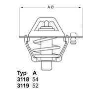 Wahler Termostato Refrigerante 88°C Per Ford Econovan Kasten