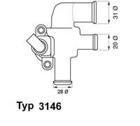 Wahler Termostato Refrigerante 90°C Per Smart Fortwo Coupe 3146.90D