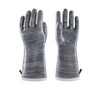 wahoo Guanti da Forno in Silicone Liquido, Guanti da Barbecue Resistenti al Calore per Cucinare, Grigliare, Cuocere al Forno, Impermeabile, Grigio, L/9