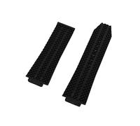 WAHRE Accessori for Orologi Cinturino in Silicone Adatto for Hublot Fit for Cinturino in caucciù HUBLOT Convesso Nero Bianco Blu(Brown No Buckle)