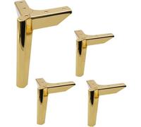 WaiDXn hsj - Piedini di ricambio in metallo per divano, resistenti, a triangolo, per armadietti, moderni e europei, piedini di supporto per divano (oro)