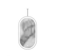 WaiDXn Oval LED-Lit Decorative Mirror, Suitable for Bathrooms And Dressing Rooms(Gold,40L x 70W cm)