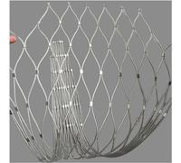 WaiDXn Rete da Arrampicata for Piante con Foro a Rete, Rete di Sicurezza for Attrezzature da Gioco for l'asilo, barriera for Animali Flessibile Resistente agli Urti(Silver-2.5mm)