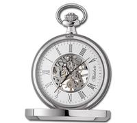 Waidzeit UWAFJ01 - Orologio da taschino da uomo, in acciaio inox, colore: argento, argento/bianco