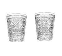 Waiecne 2X Bicchiere da Whisky Bicchiere da Birra Bicchiere da Intaglio nel Fatto un Mano Bicchiere da Casa nel Stile Europeo