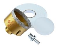 Waies Diamante - Punta a secco M14, punta per piastrelle diamantata, sega a tazza per ceramica, granito, porcellana, piastrelle, gres porcellanato, muratura, marmo (110 mm)
