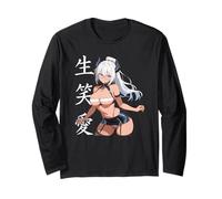 Waifu Sexy Anime Girl Horns Bendage Reggiseno stile manga giapponese Maglia a Manica