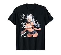 Waifu Sexy Anime Girl Horns Bendage Reggiseno stile manga giapponese Maglietta