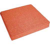 Waigg Kii Cuscini di seduta spessi 8/10 cm, per poltrona quadrata, comfort e elasticità, per auto, ufficio, interni ed esterni (55 x 55 x 10 cm, arancione)