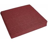 Waigg Kii Cuscini di seduta spessi 8/10 cm, per poltrona quadrata, comfort e elasticità, per auto, ufficio, interni ed esterni (55 x 55 x 8 cm, rosso scuro)