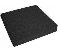 Waigg Kii Cuscini per seduta spessi 8/10 cm, per poltrona quadrata, comfort e elasticità, per auto, ufficio, interni ed esterni (55 x 55 x 8 cm, nero)