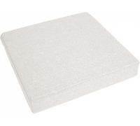 Waigg Kii Cuscini per seduta spessi 8/10 cm, per poltrona quadrata, comfort e elasticità, per auto, ufficio, interni ed esterni (50 x 50 x 5 cm, bianco)