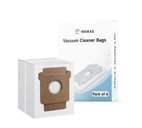 WAIKAS 6 sacchetti per iRobot Roomba Plus 505 Combo, Plus 405 Combo, 104/105 Combo, Max 705 Vac, Q0520 robot aspirapolvere, ricambi ad alta capacità - Sacchetto filtranti anti-allergeni