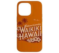 Waikiki Hawaii Benvenuti in paradiso Design retrò vintage Custodia per iPhone 14 Pro Max