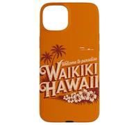 Waikiki Hawaii Benvenuti in paradiso Design retrò vintage Custodia per iPhone 15 Plus