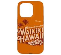 Waikiki Hawaii Benvenuti in paradiso Design retrò vintage Custodia per iPhone 15 Pro