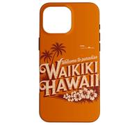 Waikiki Hawaii Benvenuti in paradiso Design retrò vintage Custodia per iPhone 16 Pro Max