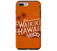 Waikiki Hawaii Benvenuti in paradiso Design retrò vintage Custodia per iPhone 7 Plus/8 Plus